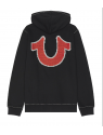 TRUE RELIGION BIG T CROSS STITCH ZIP UP HOODIE